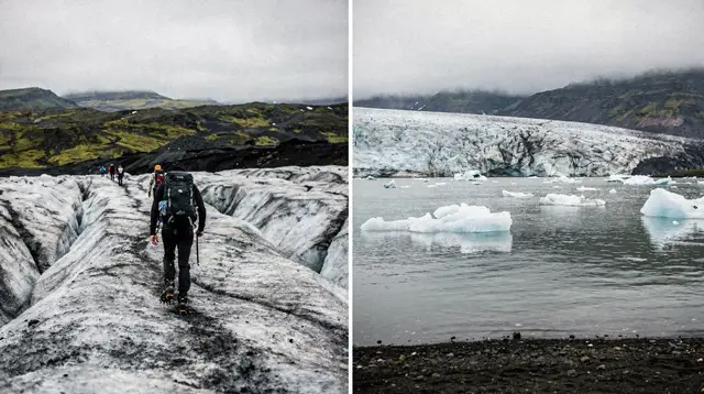 Fjallsárlón: Secluded Glacier Hike and Iceberg Boat Tour