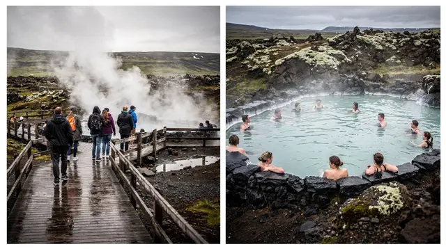Reykjavík: Golden Circle and Blue Lagoon Tour with Transfers
