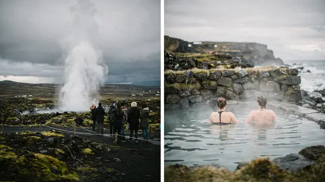 From Reykjavik: Golden Circle Tour and Sky Lagoon Bath