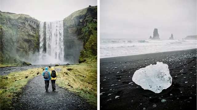 From Reykjavík: South Coast Waterfall, Black Sand & Ice Tour (Minibus)
